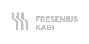Logo with stylized building and the lettering “Fresenius Kabi.”