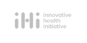 Logo of the Innovative Health Initiative with stylized graphic elements and text.